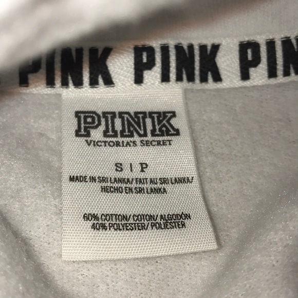 S PINK white cowl neck with pink on front - Picture 3 of 3